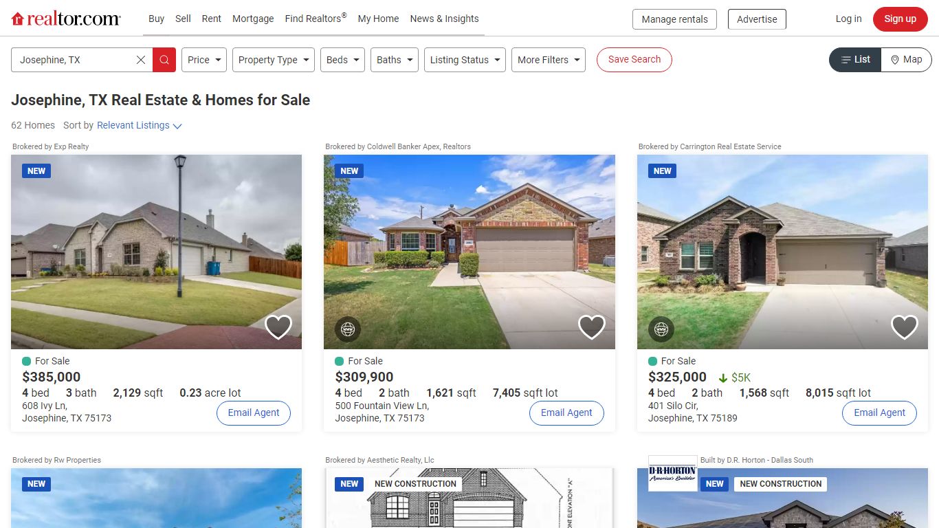Josephine, TX Real Estate & Homes for Sale - realtor.com®